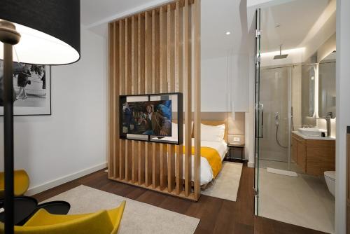 Koupelna v ubytování Dominic Smart & Luxury Suites - Terazije