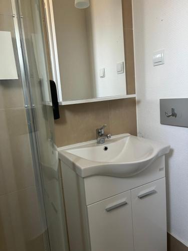 Ένα μπάνιο στο Olive House Pirovac