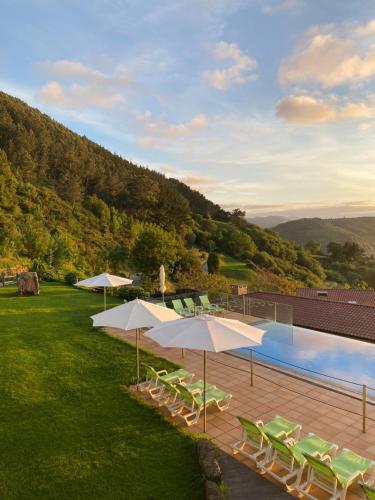 Landskap semula jadi dekat dengan the country house