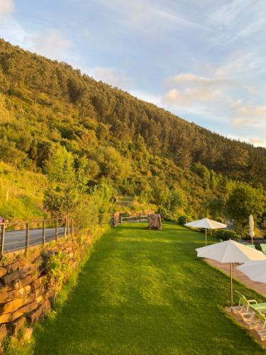 Landskap semula jadi dekat dengan the country house
