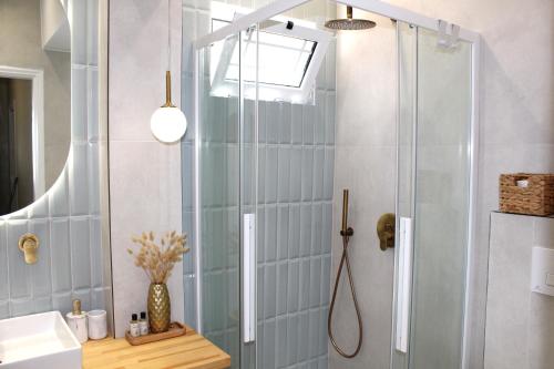 Koupelna v ubytování Fissas Rooms