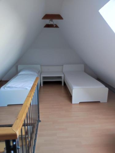 Postel nebo postele na pokoji v ubytování Hof Grübler