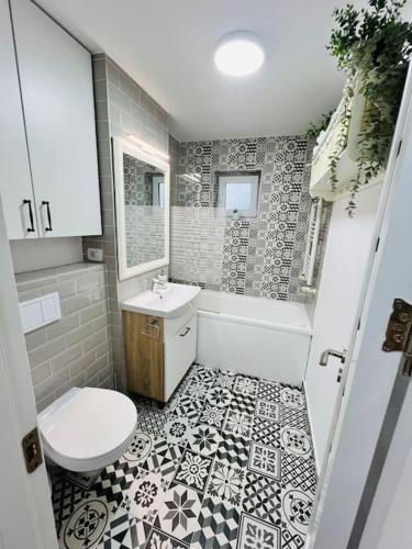Ένα μπάνιο στο Apartament Victoriei
