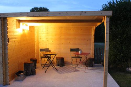 Patio nebo venkovní prostory v ubytování Gîte NathErico