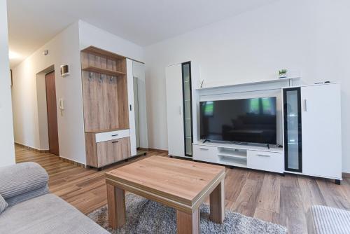 Kuchyň nebo kuchyňský kout v ubytování Apartman DaNi