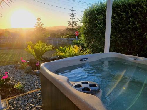 a jacuzziificialificialificialificialificialificialificialificialificialificialificial at Tropical Oasis in Golden Circle in Mangawhai