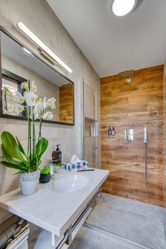 Ένα μπάνιο στο Acodomo Apartamenty