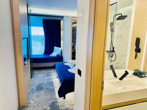 Koupelna v ubytování STEAUA DE MARE - Olimp Resort