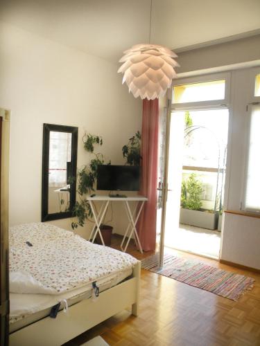 Ένα ή περισσότερα κρεβάτια σε δωμάτιο στο Guest house - Maison d'hôtes "Relais des Saars"