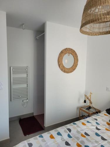 Postel nebo postele na pokoji v ubytování Pause Uzètienne