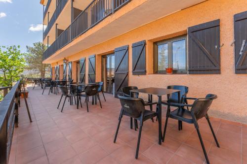 Balkón nebo terasa v ubytování Hotel Mora