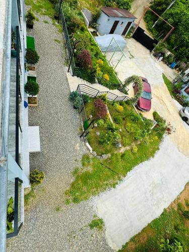 an overhead view of a garden on a house at Family Hotel Sunset in Chakvi