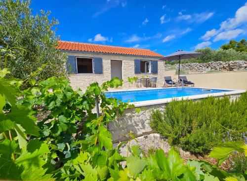 Stone house in vineyard photo 2