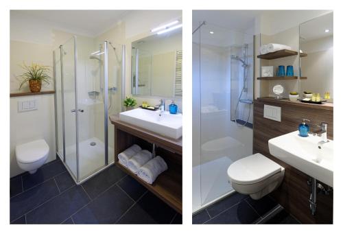 Koupelna v ubytování Trend Hotel