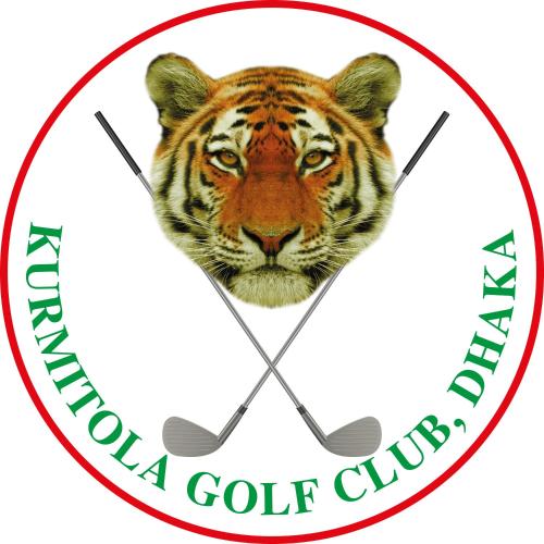 un logo pour le club de golf national avec une tête de tigre dans l'établissement Hotel White Stone, à Dhaka