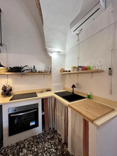 Η κουζίνα ή μικρή κουζίνα στο Casa Ombretta