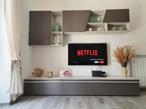 TV a/nebo společenská místnost v ubytování Anzio Pitti House