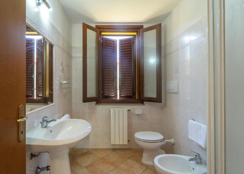 Koupelna v ubytování Agriturismo il Tripesce