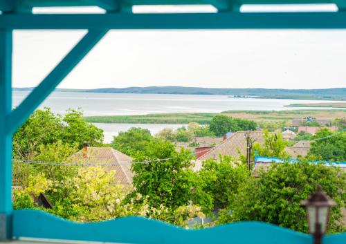 a view from a window looking out at the water at Babilon in Sarichioi