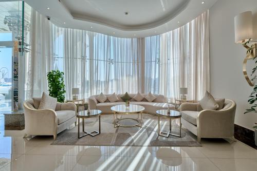 Area tempat duduk di Paradise Nice Hotel Jeddah