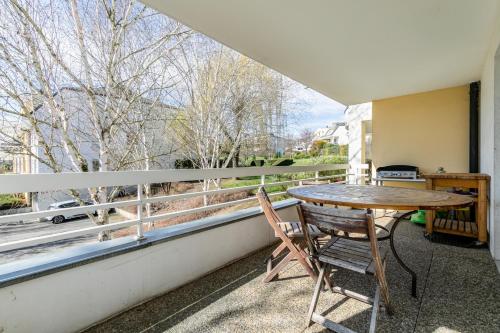 Balkón nebo terasa v ubytování Le Mittel - Appartement calme, 2 Chambres, Terrasse