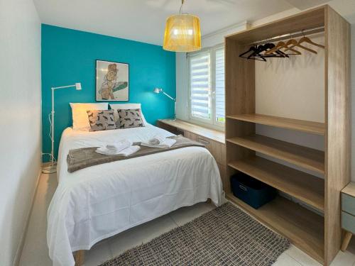 Postel nebo postele na pokoji v ubytování Le Mittel - Appartement calme, 2 Chambres, Terrasse