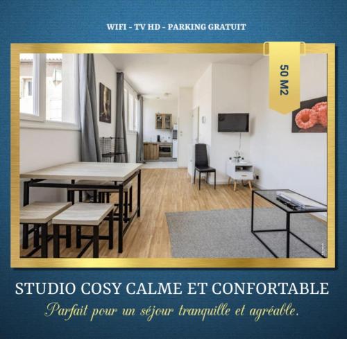 STUDIO COSY - HYPERCENTRE - CALME - 50M2 - Wi-FI