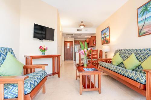 Μια τηλεόραση ή/και κέντρο ψυχαγωγίας στο SunBreeze Suites