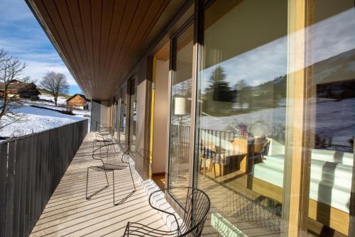 Balkón nebo terasa v ubytování Hotel Stump's Alpenrose