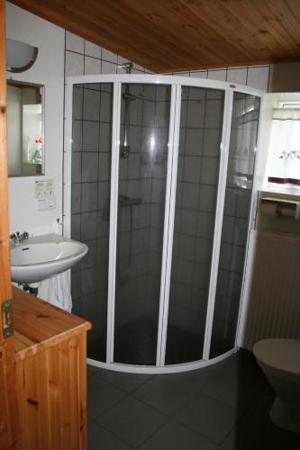 Koupelna v ubytování Grímstunga Guesthouse Hólsfjöll