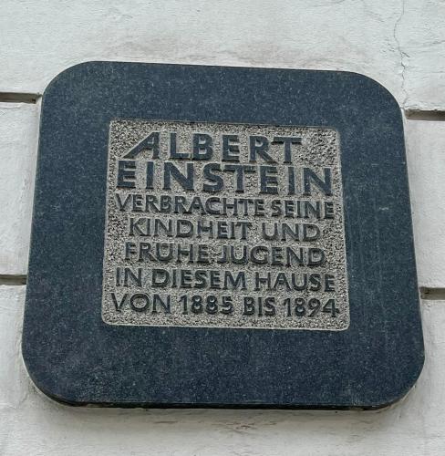 a sign on the side of a building at Adlzreiter City Pension in Munich