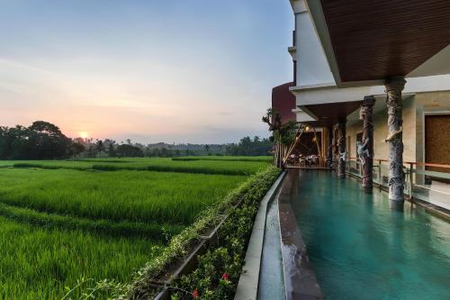 Bazén v ubytování Wadari Retreat Villa Ubud nebo v jeho okolí