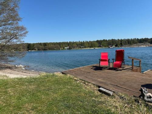 Gallery image of Majas Backe on a island with boat in Hammarland