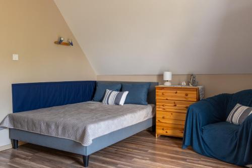 Ruang duduk di Bodzavirág Apartman