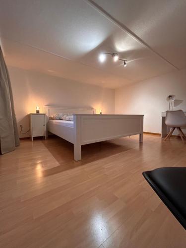 Letto o letti in una camera di Ferienwohnung mit Aussicht