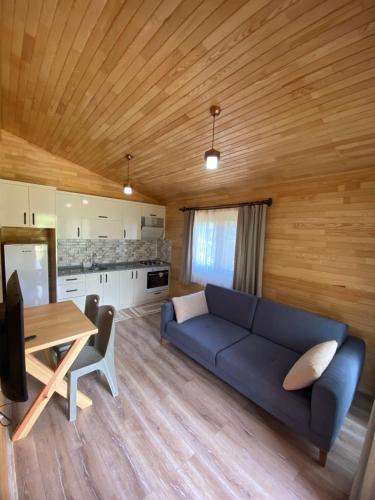Kuchyň nebo kuchyňský kout v ubytování Plaj Hotel