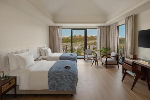 Six Senses La Sagesseにあるベッド