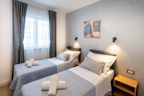 Postel nebo postele na pokoji v ubytování Apartman Sea Heaven, Kanica