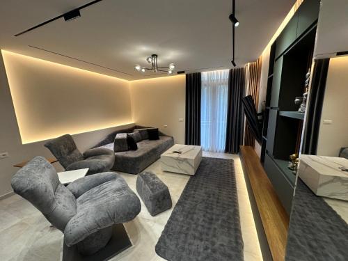 Ruang duduk di Sel Luxury Apartment's