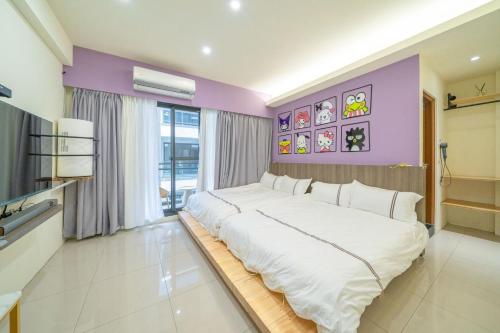 Postel nebo postele na pokoji v ubytování Mu Xia Homestay