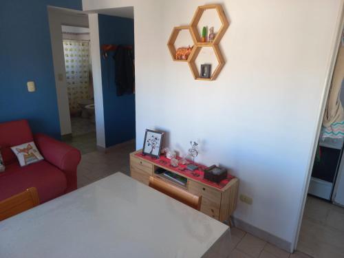Postel nebo postele na pokoji v ubytování Departamento céntrico