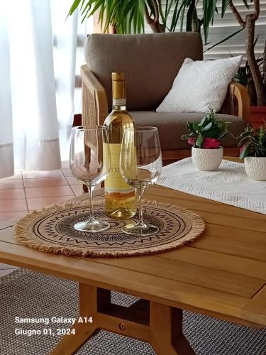 Nápoje v ubytování casa del Sole