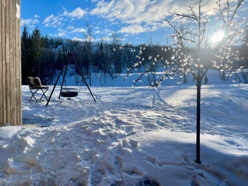 L'établissement Arctic Villa en hiver