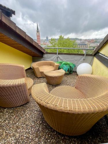 Area soggiorno di Wunderschönes großes 3 Zimmer Apartament Zentrum Goldstadt Familienfreundlich mit Garage