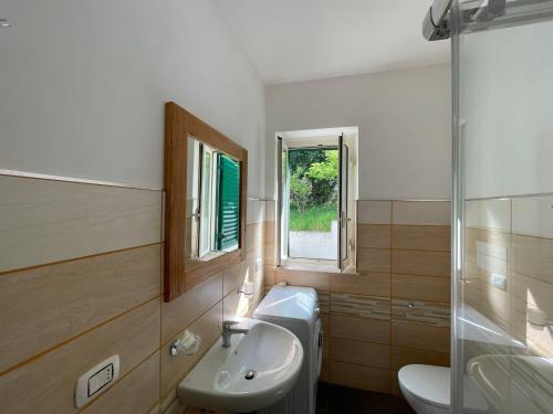 Koupelna v ubytování Hotel Riviera