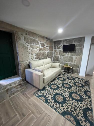 Χώρος καθιστικού στο Casa do Compasso