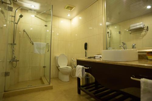 Vonios kambarys apgyvendinimo įstaigoje Jupiter International Hotel - Bole