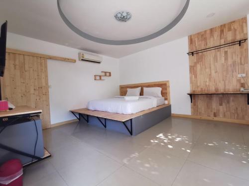 Postel nebo postele na pokoji v ubytování Phattararesort