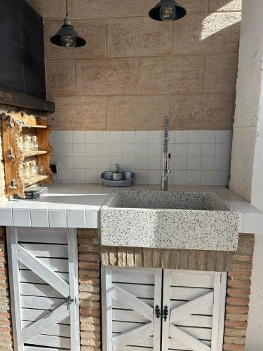 Η κουζίνα ή μικρή κουζίνα στο Casa Manolete