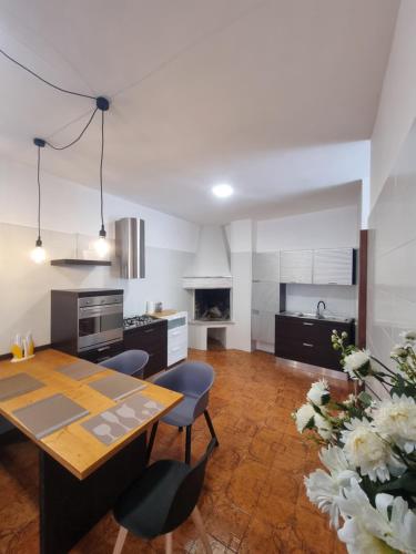 Kuchyň nebo kuchyňský kout v ubytování Aradeo apartments